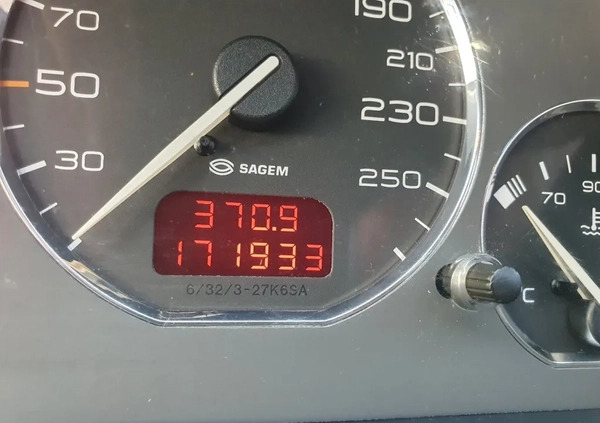 Peugeot 406 cena 9990 przebieg: 171900, rok produkcji 1999 z Rudnik nad Sanem małe 154